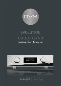 AVM CS 3 3 5 3 Manual Cover Image